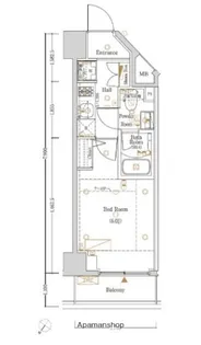 LOG登戸STATION WEST【10階】の間取り
