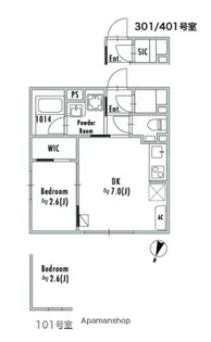 GRAN PASEO鷺ノ宮【4階】の間取り