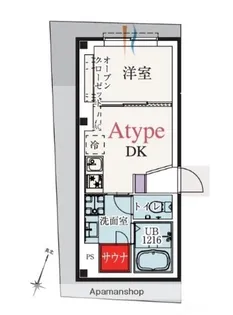 B’CASA東伏見【1階】の間取り