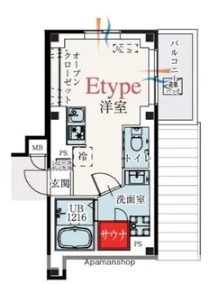 B’CASA東伏見【5階】の間取り