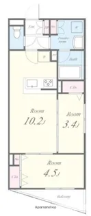 RESIDENCE KOENJI SQUARE【2階】の間取り