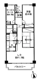 カルム赤羽【3階】の間取り