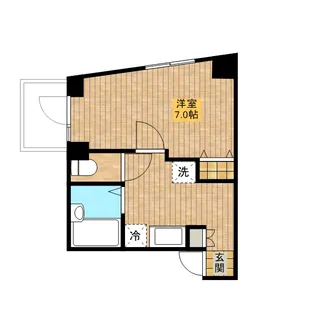 スカイコートスパシエ池袋【7階】の間取り