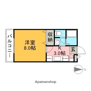 東京都杉並区井草2丁目【アパート】の間取り