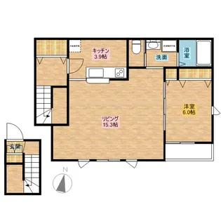 エチュード笹塚【2階】の間取り