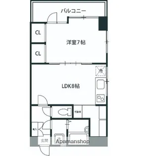 東京都墨田区江東橋2丁目【マンション】の間取り