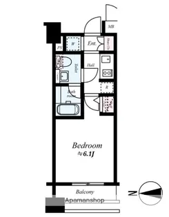 ガーラ・ステーション菊川【6階】の間取り