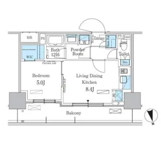 パークアクシス東陽町・親水公園【6階】の間取り