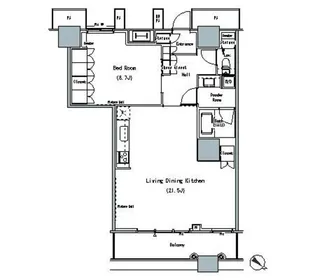 THE TOKYO TOWERS MIDTOWER【7階】の間取り