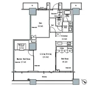 THE TOKYO TOWERS MIDTOWER【4階】の間取り