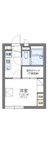 レオパレスプリマベーラ【2階】の間取り
