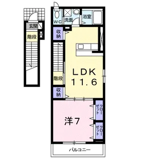 桜 115 HOMES【2階】の間取り