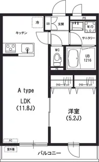 リブリ・空【1階】の間取り