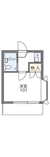 レオパレスシェソワ【2階】の間取り