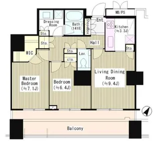 CAPITAL GATE PLACE ザ・タワー【5階】の間取り