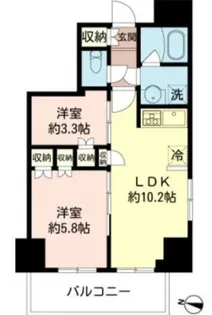 MFPRコート木場公園【11階】の間取り