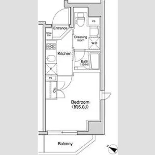 プラウドフラット森下【2階】の間取り