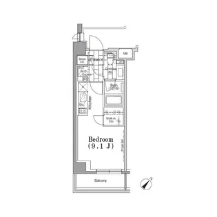 ONE ROOF FLAT TSUKISHIMA【3階】の間取り