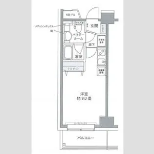 プライムアーバン豊洲【7階】の間取り