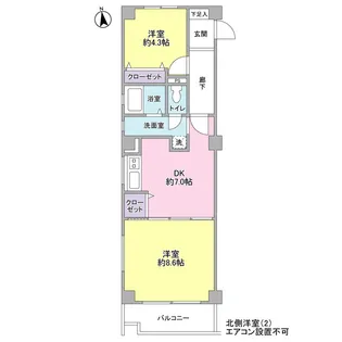 トミクラⅥ【2階】の間取り