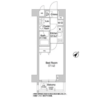 コンフォリア豊洲【8階】の間取り