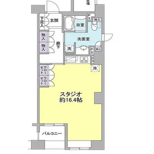 パークフラッツ銀座イースト【4階】の間取り