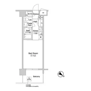 コンフォリア南砂町【9階】の間取り