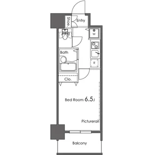 カスタリア東日本橋Ⅲ【2階】の間取り