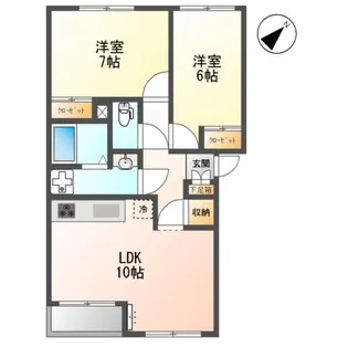シャルマンヒルズ【1階】の間取り