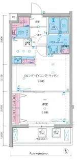GENOVIA亀戸水神SKYGARDEN【2階】の間取り