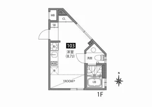 グランレジデンス亀戸【1階】の間取り
