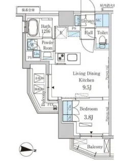 パークアクシス木場キャナル ウエスト【5階】の間取り