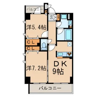 エスポワール江戸川【4階】の間取り