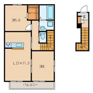 ソレーユ南行徳【2階】の間取り