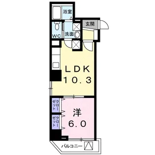 プレシャスワン錦糸町【3階】の間取り