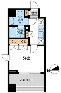 1Kの間取り画像