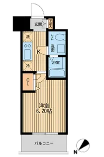 エコロジー潮見レジデンス【10階】の間取り