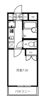 レジディア浦安【4階】の間取り
