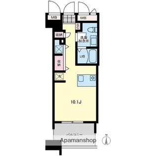 東京都江東区亀戸6丁目【マンション】の間取り