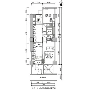 東雲キャナルコートCODAN21号棟【5階】の間取り