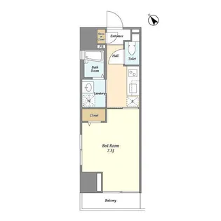 リバーレ日本橋三越前【5階】の間取り