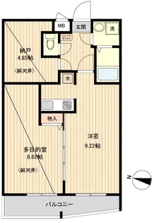 アーバハイツ扇大橋【5階】の間取り
