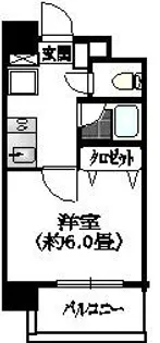 ジョイシティ住吉【6階】の間取り