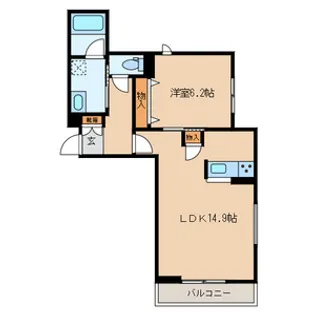 ファイブシャイン【2階】の間取り