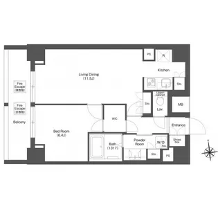 コンフォリア秋葉原ノース【12階】の間取り