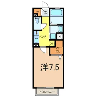 1Kの間取り画像