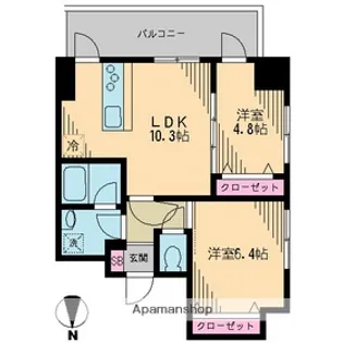 クレドラテース白河【3階】の間取り