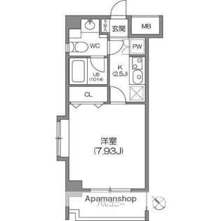 ルクレ森下レジデンス【12階】の間取り