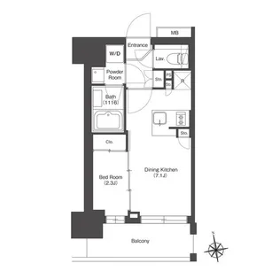 HF八広レジデンス【8階】の間取り