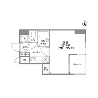 ガーラプレイス錦糸町【8階】の間取り